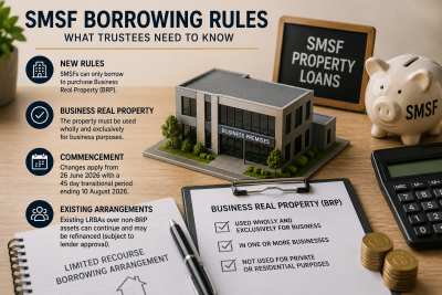 Changes to SMSF Borrowing Rules: New Restrictions on Property Purchases